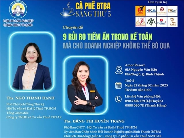 ☕ THTAX at the Thursday Café with the Binh Thanh District Business Association